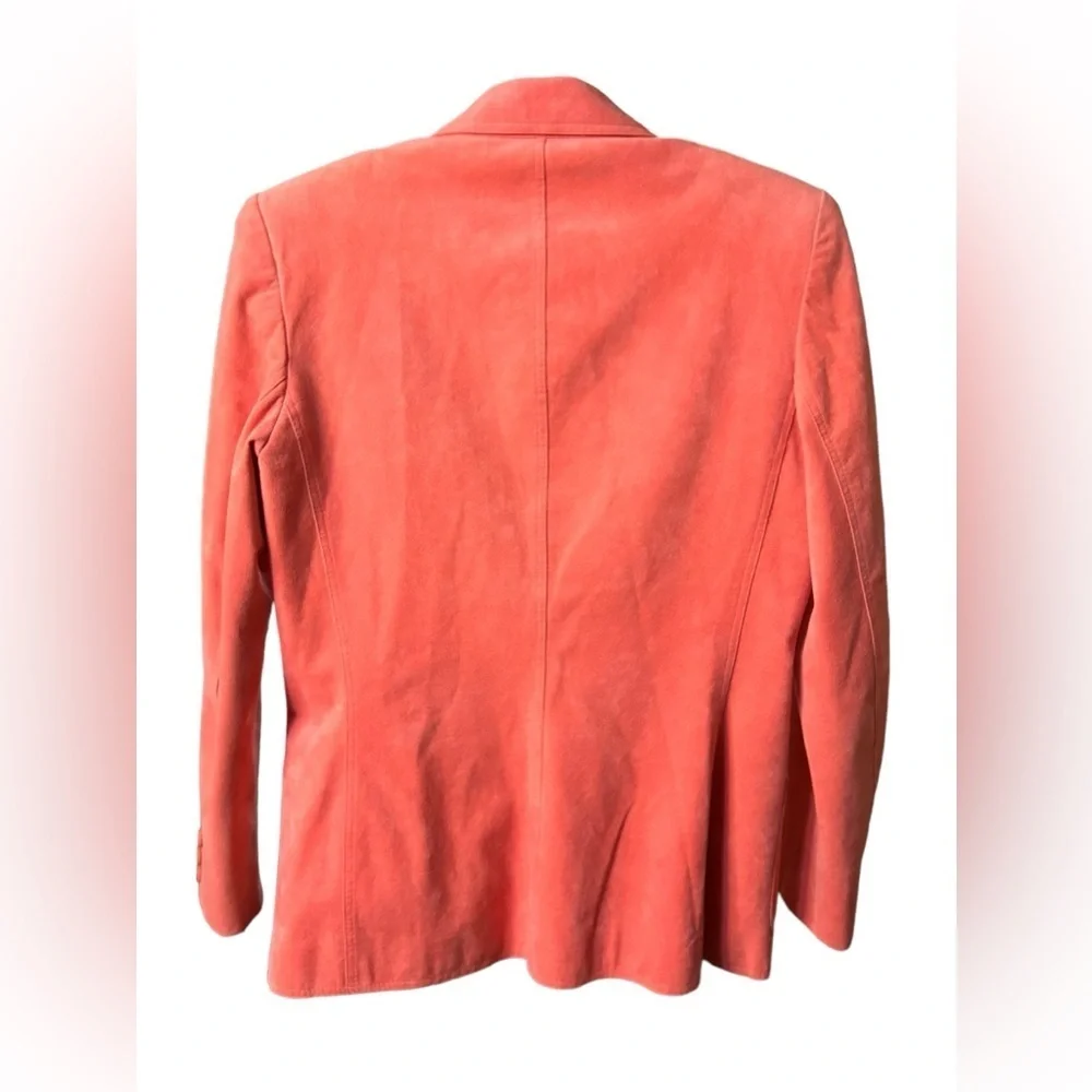 Gamut Women’s Salmon Suede Blazer Vintage Size 8